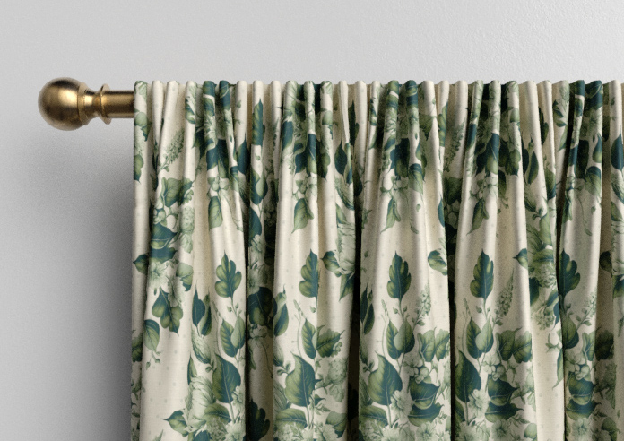 Pensford, Penn Bouquet Barbing Green - Made to Measure Curtains - Image 9